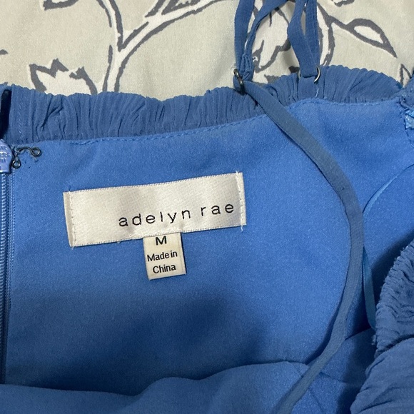 Elegant Blue Off-Shoulder Women's dress - Picture 3 of 7